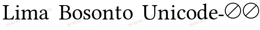 Lima Bosonto Unicode字体转换